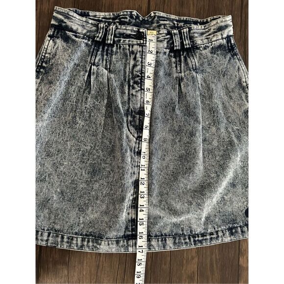 Vintage 90's Nike Challenge Court Tennis Skirt size Medium Denim Acid Wash Gray - Picture 7 of 9